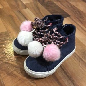 Size 7 Girls denim high tops